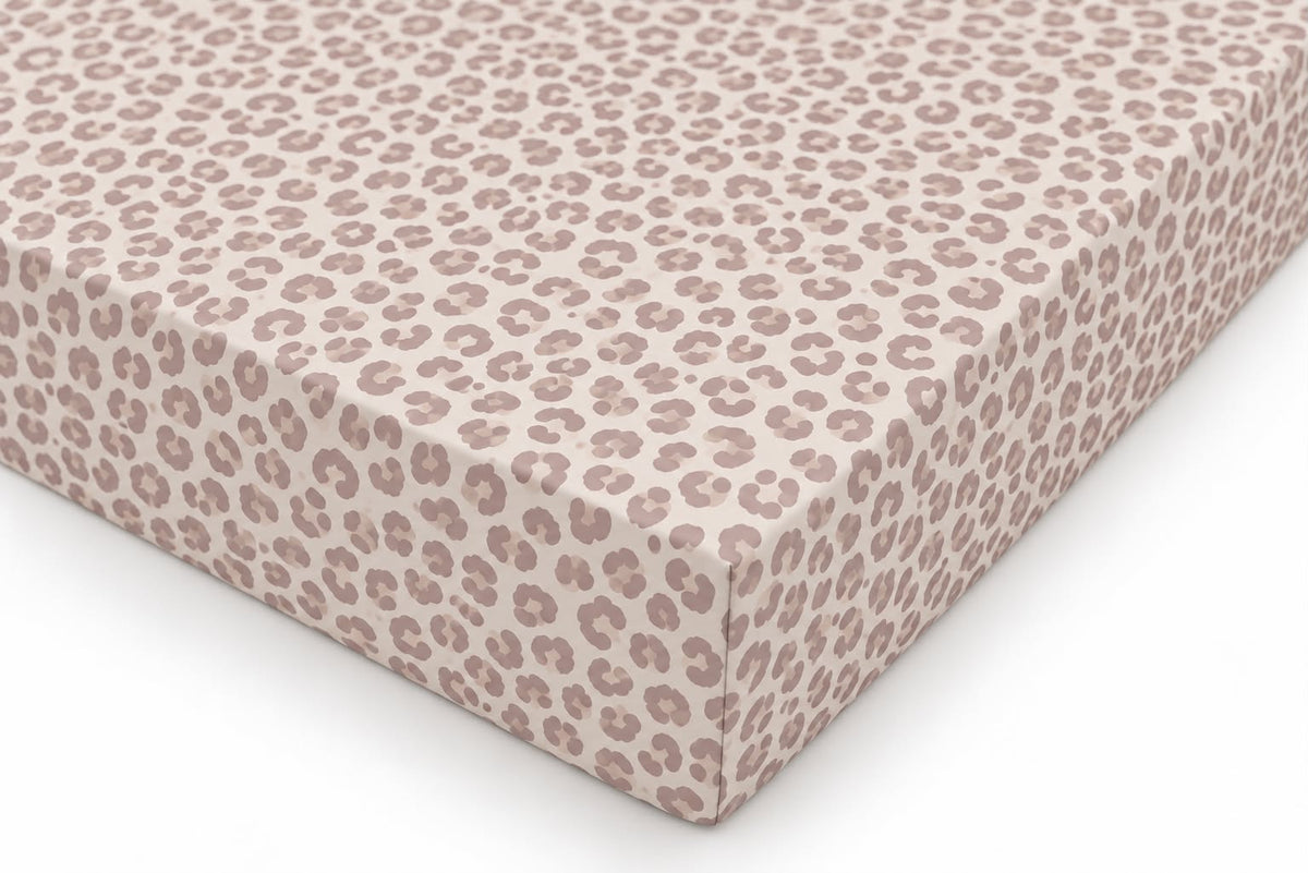 Leopard Latte Fitted Sheet