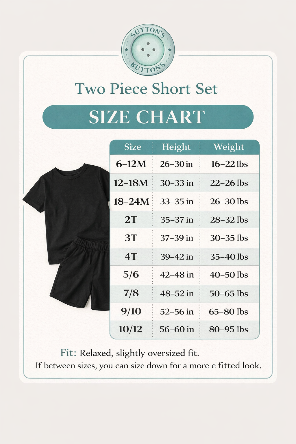Coastal Seas Two Piece Relax Fit Short Set
