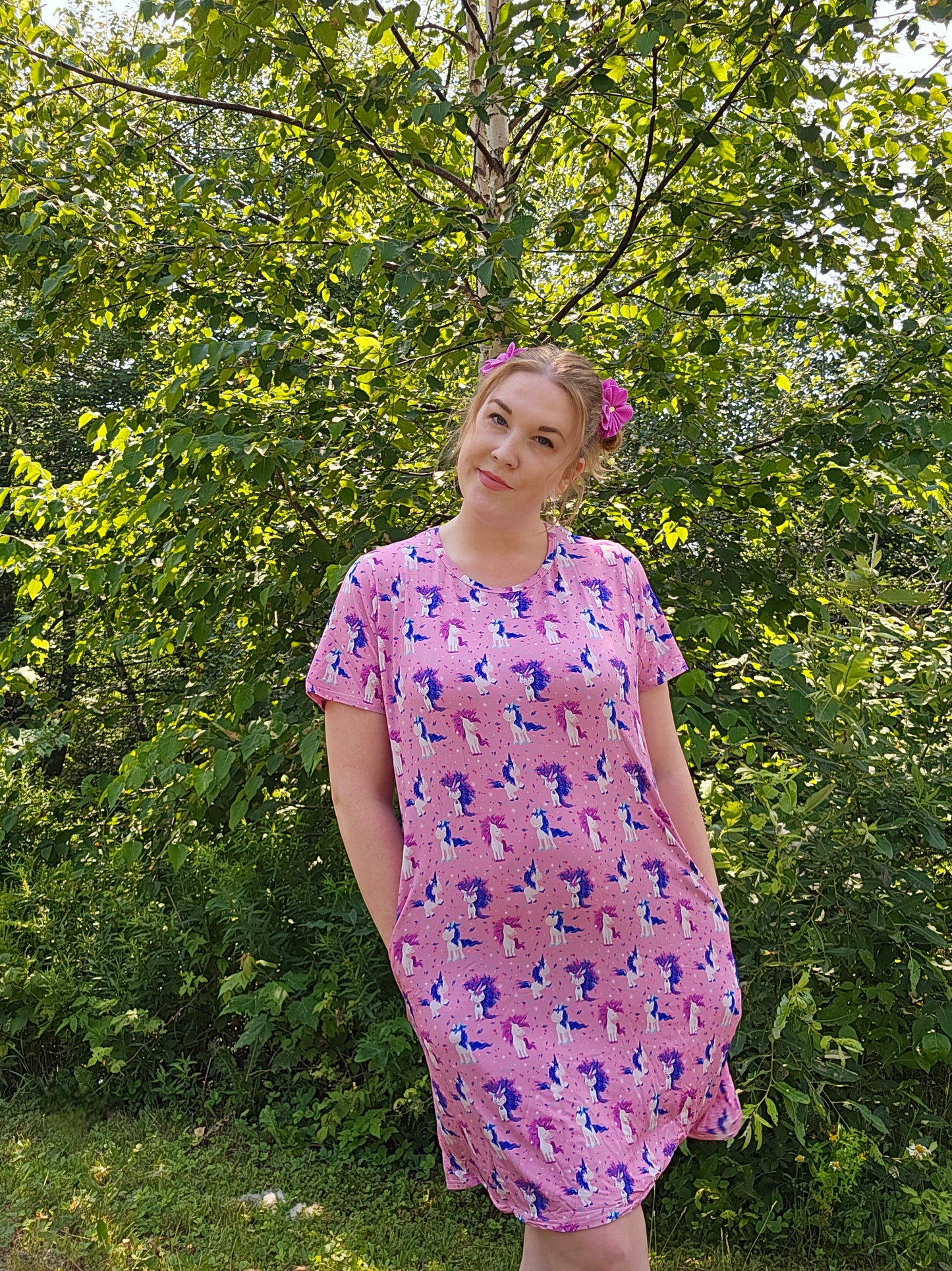 Unicorn Sparkle T- Shirt Lounge Dress