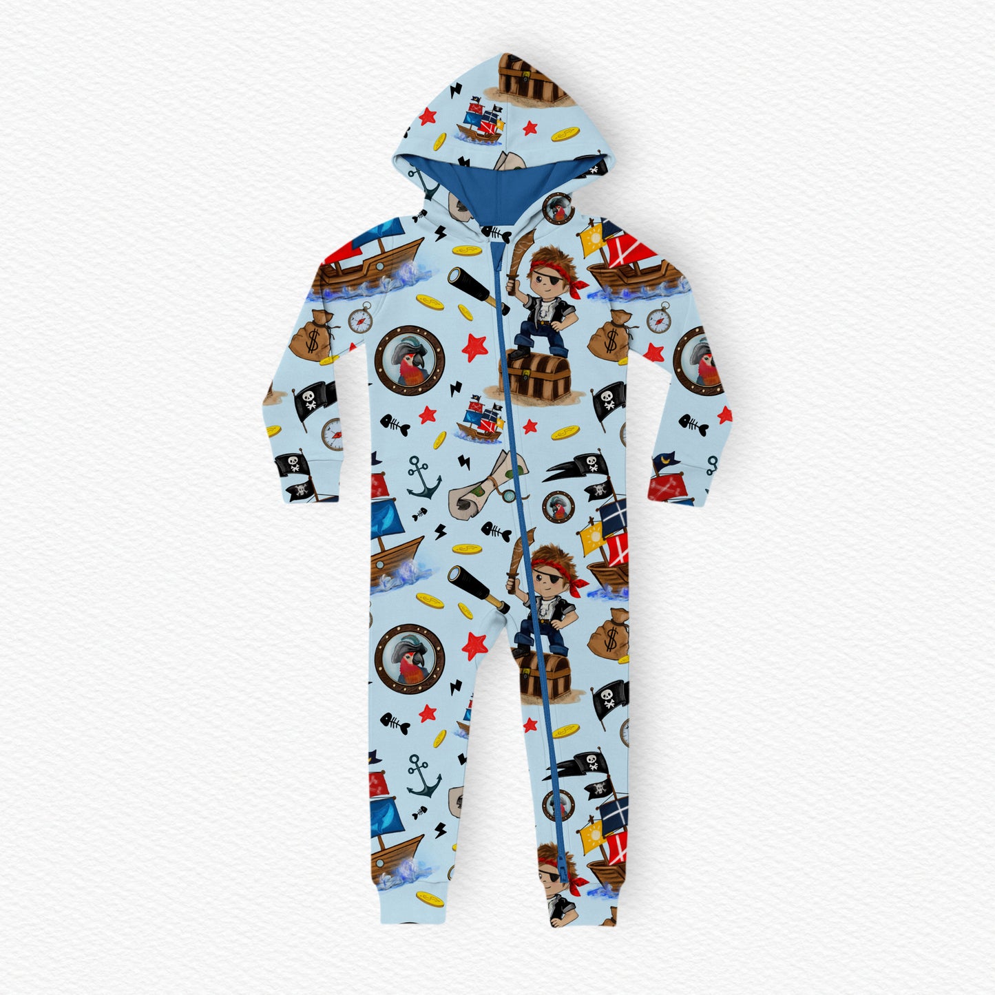 Pirate Treasures Hooded Romper