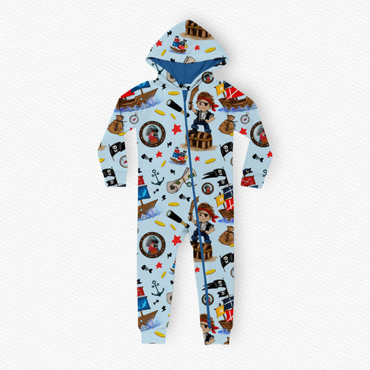 Pirate Treasures Hooded Romper
