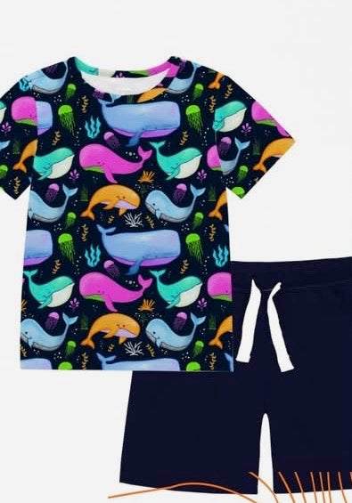 Neon Tales Two Piece Relaxed Fit Short Set