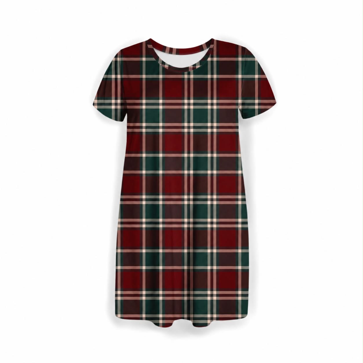 Christmas Plaid Adult Night Dress