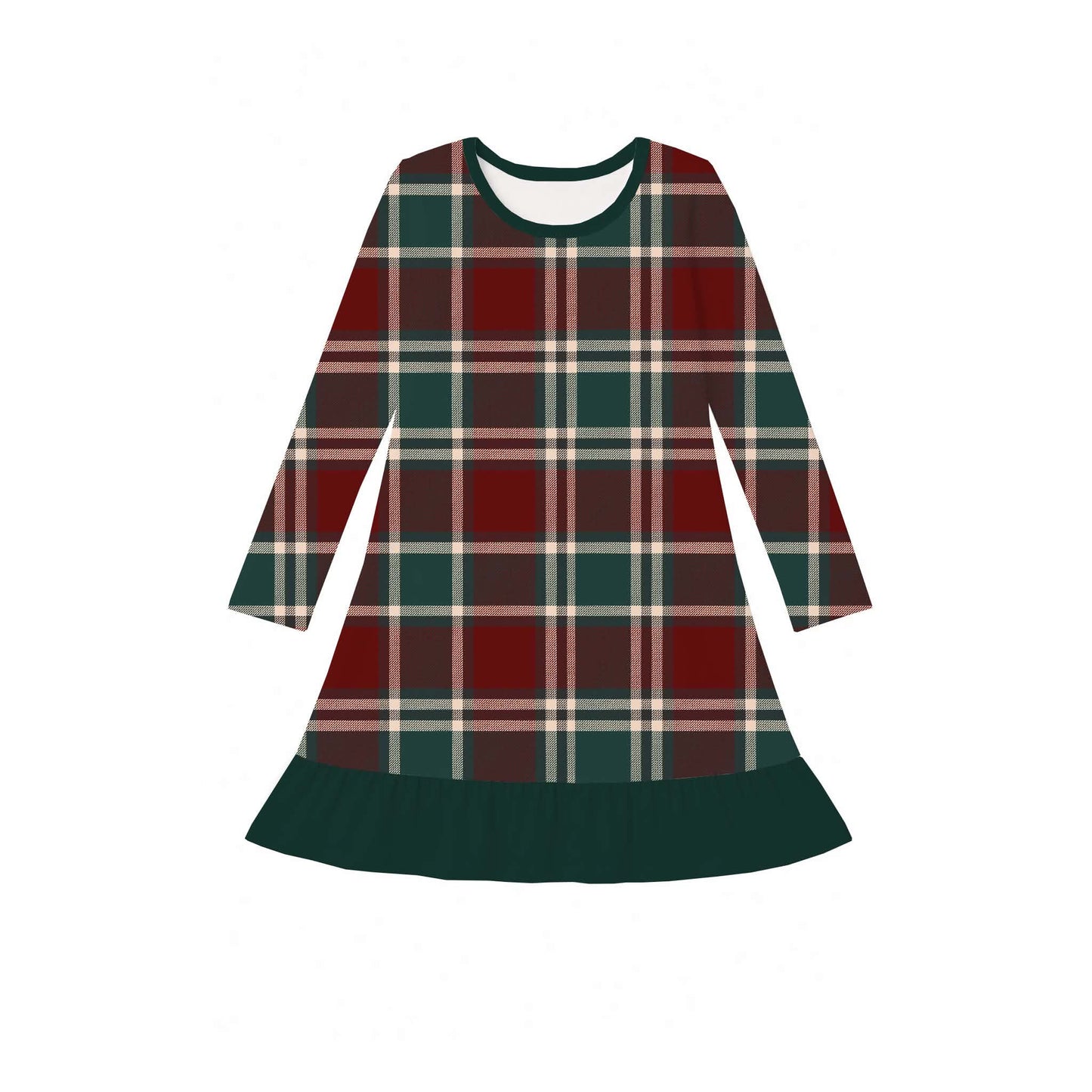 Christmas Plaid Lounge Dress