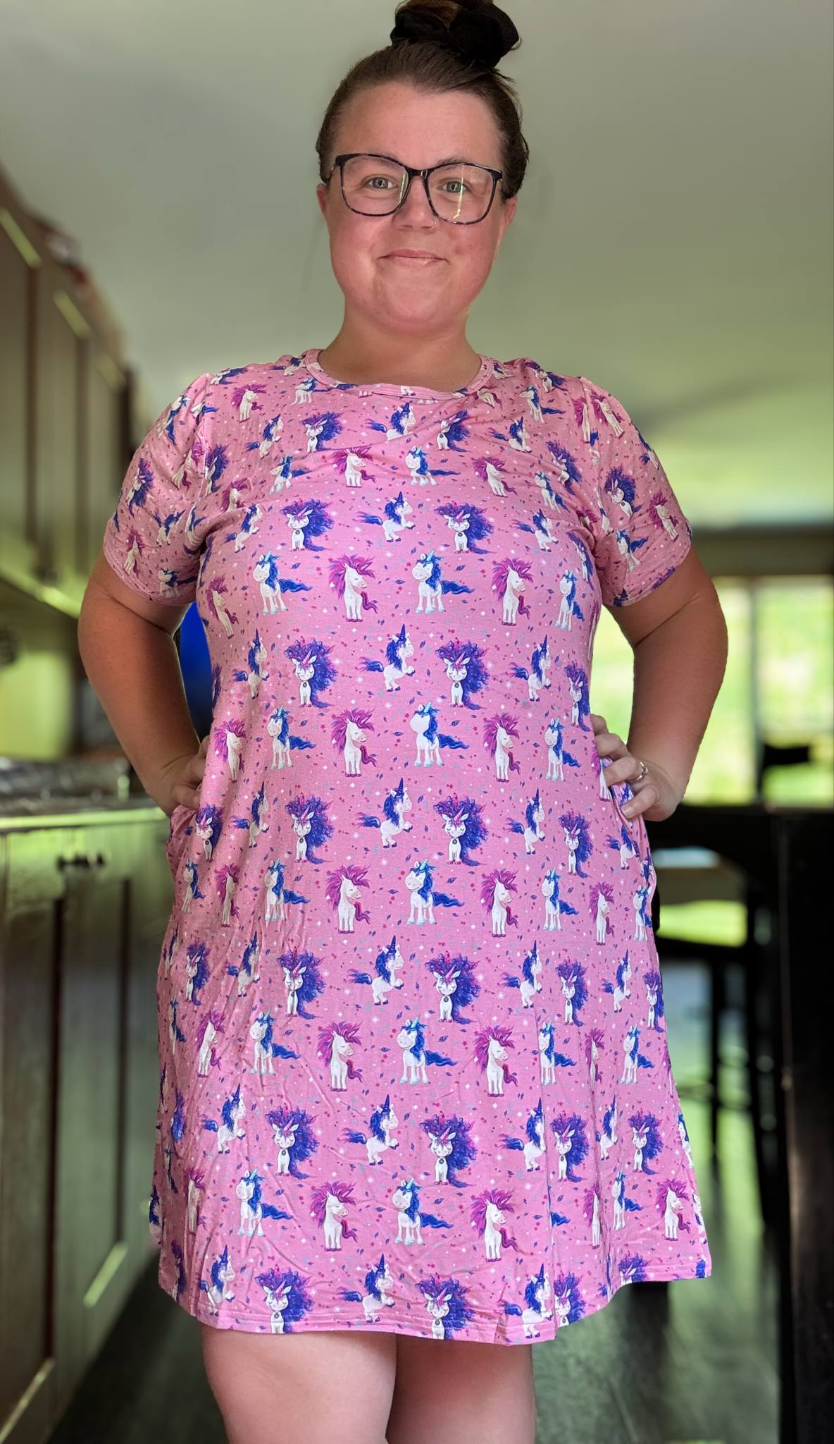 Unicorn Sparkle T- Shirt Lounge Dress