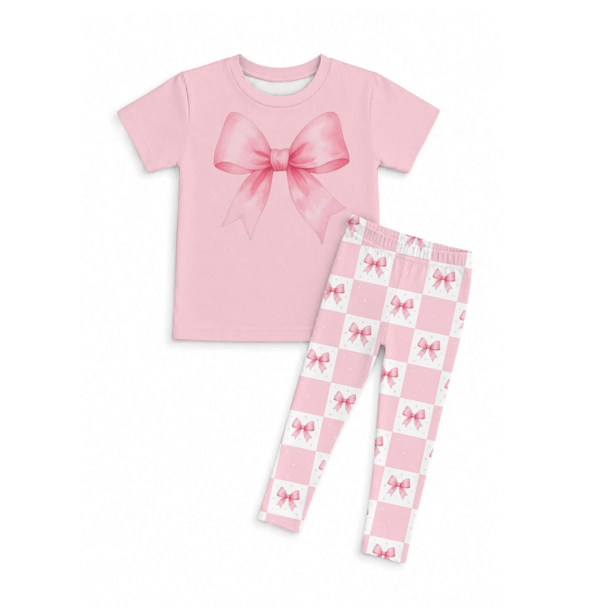 Bows Oversized T and Leggings Set