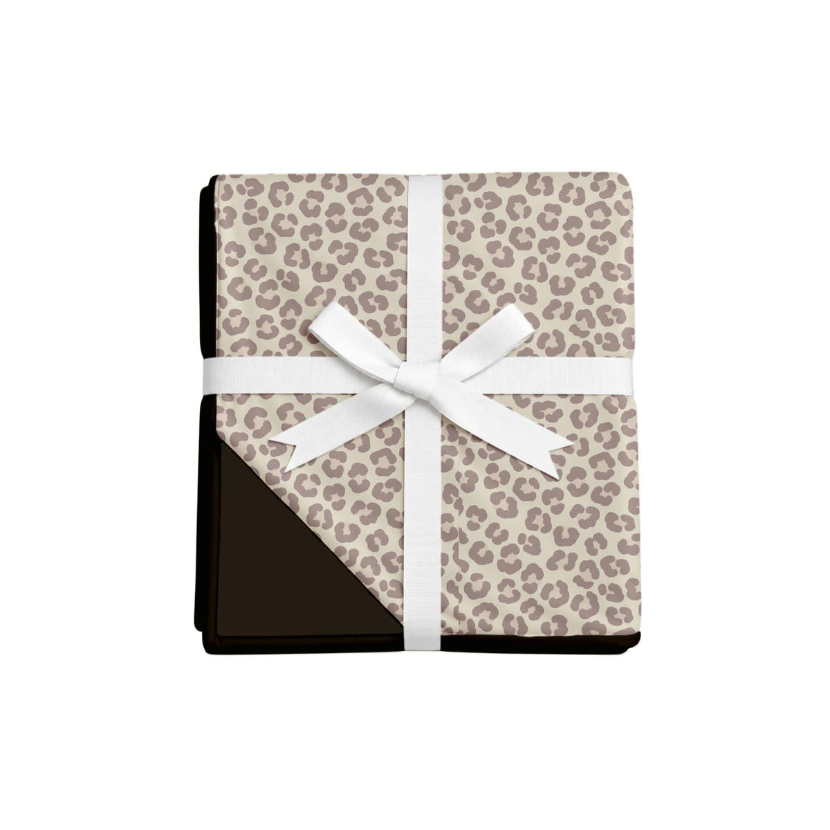 Leopard Latte Bamboo Luxe Plush Blankets
