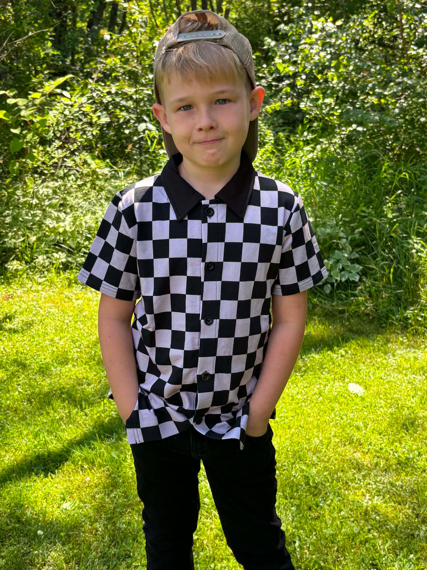 Fit Check Kid's Button Down Shirt