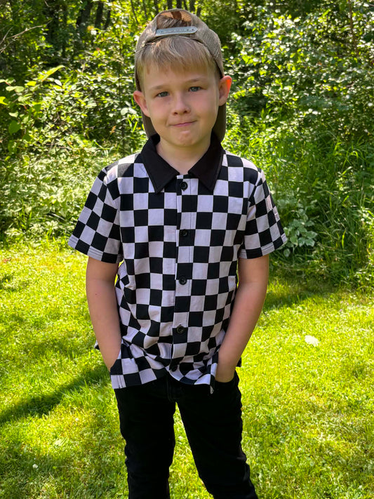 Fit Check Kid's Button Down Shirt
