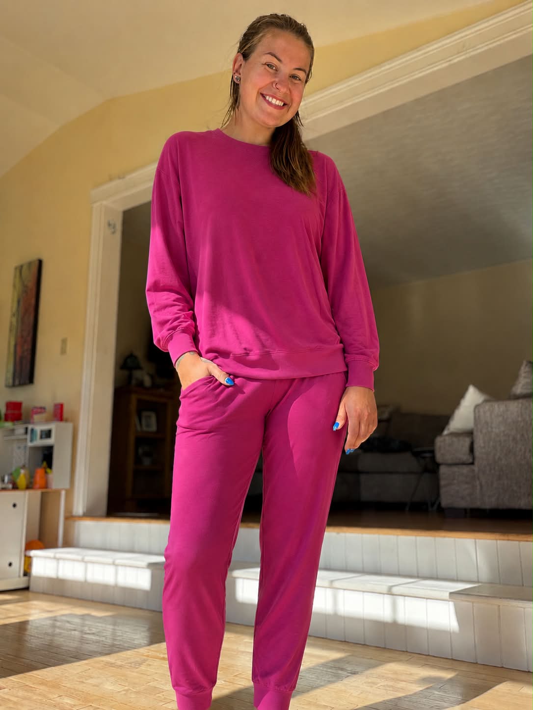 Cerise Jogger Adult Set (Blend)